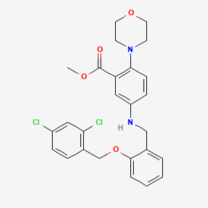 Methyl 5-({2-[(2,4-dichlorobenzyl)oxy]benzyl}amino)-2-(morpholin-4-yl)benzoate