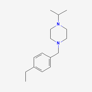 molecular formula C16H26N2 B12502098 1-(4-Ethylbenzyl)-4-(propan-2-yl)piperazine 