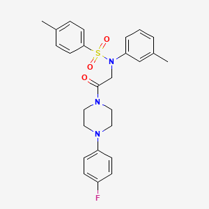 N-{2-[4-(4-fluorophenyl)piperazin-1-yl]-2-oxoethyl}-4-methyl-N-(3-methylphenyl)benzenesulfonamide