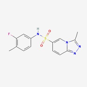 N-(3-fluoro-4-methylphenyl)-3-methyl[1,2,4]triazolo[4,3-a]pyridine-6-sulfonamide