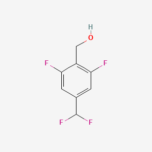 molecular formula C8H6F4O B12502112 (4-(Difluoromethyl)-2,6-difluorophenyl)methanol 