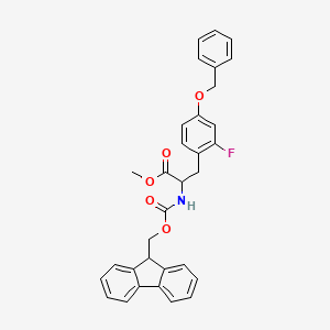 methyl 3-[4-(benzyloxy)-2-fluorophenyl]-2-{[(9H-fluoren-9-ylmethoxy)carbonyl]amino}propanoate