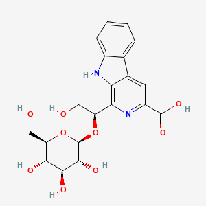 molecular formula C20H22N2O9 B1250214 Glucodichotomine B 