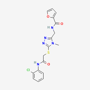 N-{[5-({2-[(2-chlorophenyl)amino]-2-oxoethyl}sulfanyl)-4-methyl-4H-1,2,4-triazol-3-yl]methyl}furan-2-carboxamide