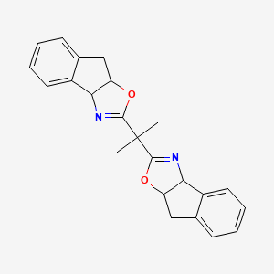 molecular formula C23H22N2O2 B12502165 (3aR,3'aR,8aS,8'aS)-2,2'-(1-Methylethylidene)bis[3a,8a-dihydro-8H-Indeno[1,2-d]oxazole 