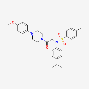 N-{2-[4-(4-methoxyphenyl)piperazin-1-yl]-2-oxoethyl}-4-methyl-N-[4-(propan-2-yl)phenyl]benzenesulfonamide