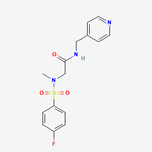 2-[(4-Fluoro-benzenesulfonyl)-methyl-amino]-N-pyridin-4-ylmethyl-acetamide