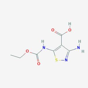 3-Amino-5-[(ethoxycarbonyl)amino]-1,2-thiazole-4-carboxylic acid