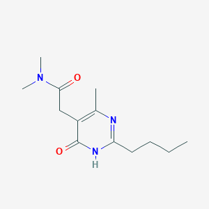 2-(2-butyl-4-hydroxy-6-methylpyrimidin-5-yl)-N,N-dimethylacetamide