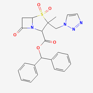 Benzhydryl 3-methyl-4,4,7-trioxo-3-(triazol-1-ylmethyl)-4lambda6-thia-1-azabicyclo[3.2.0]heptane-2-carboxylate