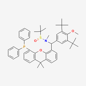 N-[(3,5-di-tert-butyl-4-methoxyphenyl)[5-(diphenylphosphanyl)-9,9-dimethylxanthen-4-yl]methyl]-N,2-dimethylpropane-2-sulfinamide