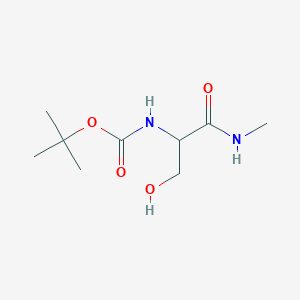 tert-butyl N-[2-hydroxy-1-(methylcarbamoyl)ethyl]carbamate