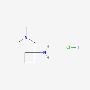 1-((Dimethylamino)methyl)cyclobutan-1-amine hydrochloride