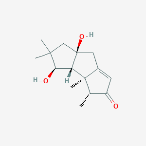 molecular formula C15H22O3 B1250246 Hirsutenol B 