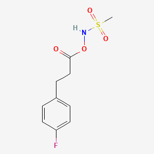 N-((3-(4-Fluorophenyl)propanoyl)oxy)methanesulfonamide