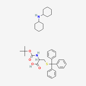 2-[(Tert-butoxycarbonyl)amino]-3-[(triphenylmethyl)sulfanyl]propanoic acid; dicha