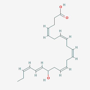 molecular formula C22H32O3 B1250248 (+/-)-16-hydroxy-4Z,7Z,10Z,13Z,17E,19Z-docosahexaenoic acid 