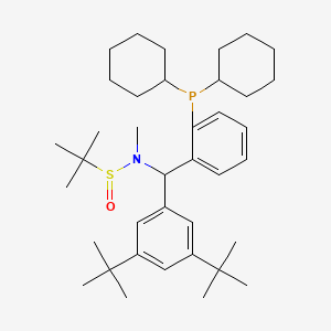 N-[(3,5-di-tert-butylphenyl)[2-(dicyclohexylphosphanyl)phenyl]methyl]-N,2-dimethylpropane-2-sulfinamide