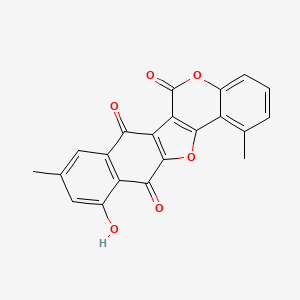 molecular formula C21H12O6 B1250250 Crassiflorone 