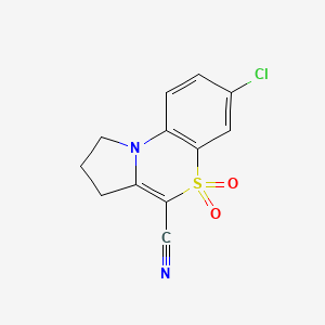 7-chloro-2,3-dihydro-1H-pyrrolo[2,1-c][1,4]benzothiazine-4-carbonitrile 5,5-dioxide