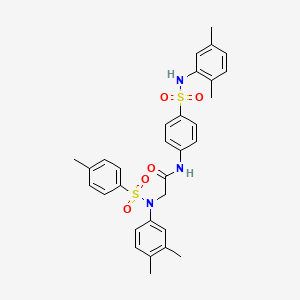 N~2~-(3,4-dimethylphenyl)-N-{4-[(2,5-dimethylphenyl)sulfamoyl]phenyl}-N~2~-[(4-methylphenyl)sulfonyl]glycinamide