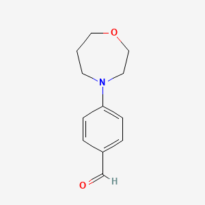 molecular formula C12H15NO2 B12502552 4-(1,4-Oxazepan-4-yl)benzaldehyde CAS No. 1228098-29-0