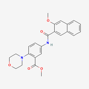 Methyl 5-{[(3-methoxynaphthalen-2-yl)carbonyl]amino}-2-(morpholin-4-yl)benzoate