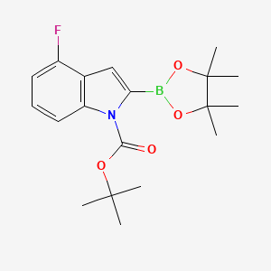 tert-Butyl 4-fluoro-2-(4,4,5,5-tetramethyl-1,3,2-dioxaborolan-2-yl)-1H-indole-1-carboxylate