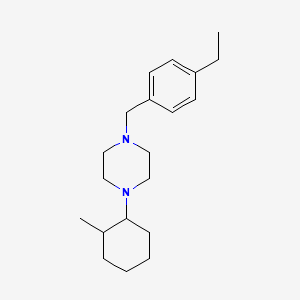 1-[(4-Ethylphenyl)methyl]-4-(2-methylcyclohexyl)piperazine