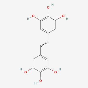 5-[2-(3,4,5-Trihydroxyphenyl)ethenyl]benzene-1,2,3-triol