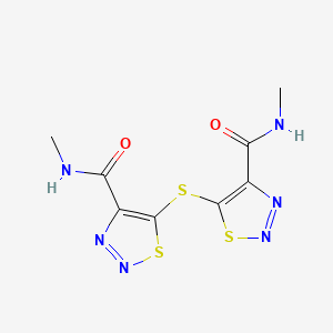 5,5'-sulfanediylbis(N-methyl-1,2,3-thiadiazole-4-carboxamide)