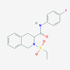 2-(Ethylsulfonyl)-N-(4-fluorophenyl)-1,2,3,4-tetrahydroisoquinoline-3-carboxamide