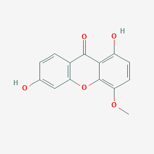 molecular formula C14H10O5 B1250263 Cratoxyarborenone F 