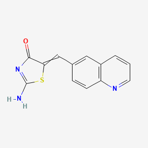 2-Amino-5-(quinolin-6-ylmethylidene)-1,3-thiazol-4-one