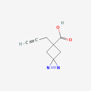 5-(Prop-2-yn-1-yl)-1,2-diazaspiro[2.3]hex-1-ene-5-carboxylic acid