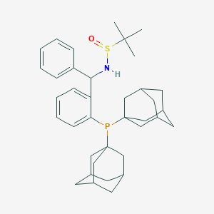 N-({2-[bis(adamantan-1-yl)phosphanyl]phenyl}(phenyl)methyl)-2-methylpropane-2-sulfinamide