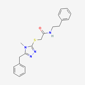 2-[(5-benzyl-4-methyl-4H-1,2,4-triazol-3-yl)sulfanyl]-N-(2-phenylethyl)acetamide