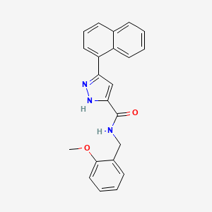 N-(2-methoxybenzyl)-5-(naphthalen-1-yl)-1H-pyrazole-3-carboxamide