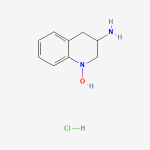 molecular formula C9H13ClN2O B12502667 3-amino-3,4-dihydro-2H-quinolin-1-ol hydrochloride 