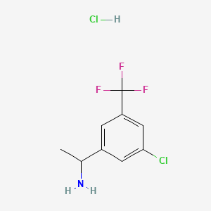 1-(3-Chloro-5-(trifluoromethyl)phenyl)ethan-1-amine hydrochloride