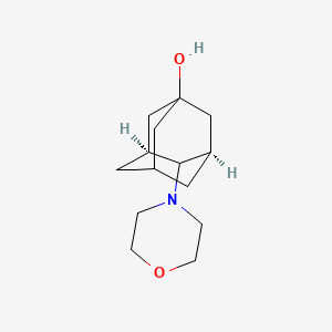 molecular formula C14H23NO2 B12502675 (3R,5S,7s)-4-(morpholin-4-yl)tricyclo[3.3.1.1~3,7~]decan-1-ol 