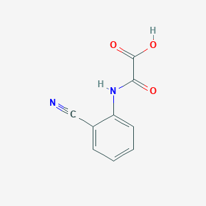 molecular formula C9H6N2O3 B12502683 (2-Cyanoanilino)(oxo)acetic acid CAS No. 61068-77-7