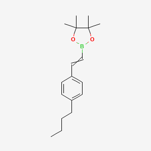 2-[2-(4-Butylphenyl)vinyl]-4,4,5,5-tetramethyl-1,3,2-dioxaborolane