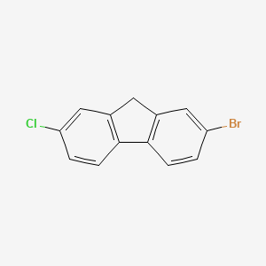 molecular formula C13H8BrCl B12502688 2-bromo-7-chloro-9H-fluorene 