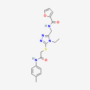 N-{[4-ethyl-5-({2-[(4-methylphenyl)amino]-2-oxoethyl}sulfanyl)-4H-1,2,4-triazol-3-yl]methyl}furan-2-carboxamide