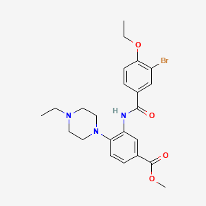 Methyl 3-{[(3-bromo-4-ethoxyphenyl)carbonyl]amino}-4-(4-ethylpiperazin-1-yl)benzoate