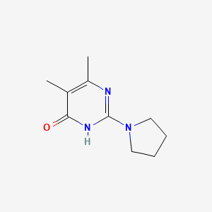 molecular formula C10H15N3O B12502766 5,6-dimethyl-2-(pyrrolidin-1-yl)pyrimidin-4(3H)-one 