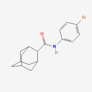 (1r,3r,5R,7R)-N-(4-bromophenyl)tricyclo[3.3.1.1~3,7~]decane-2-carboxamide