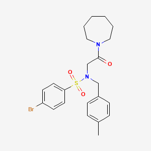 N-[2-(azepan-1-yl)-2-oxoethyl]-4-bromo-N-(4-methylbenzyl)benzenesulfonamide