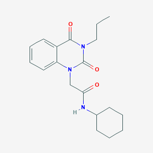 N-cyclohexyl-2-(2,4-dioxo-3-propyl-3,4-dihydroquinazolin-1(2H)-yl)acetamide